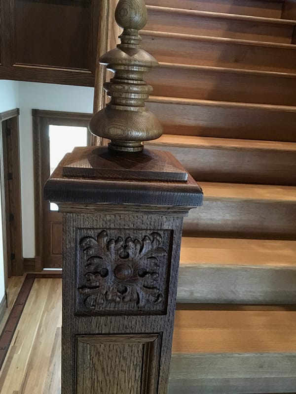 Staircase post detail